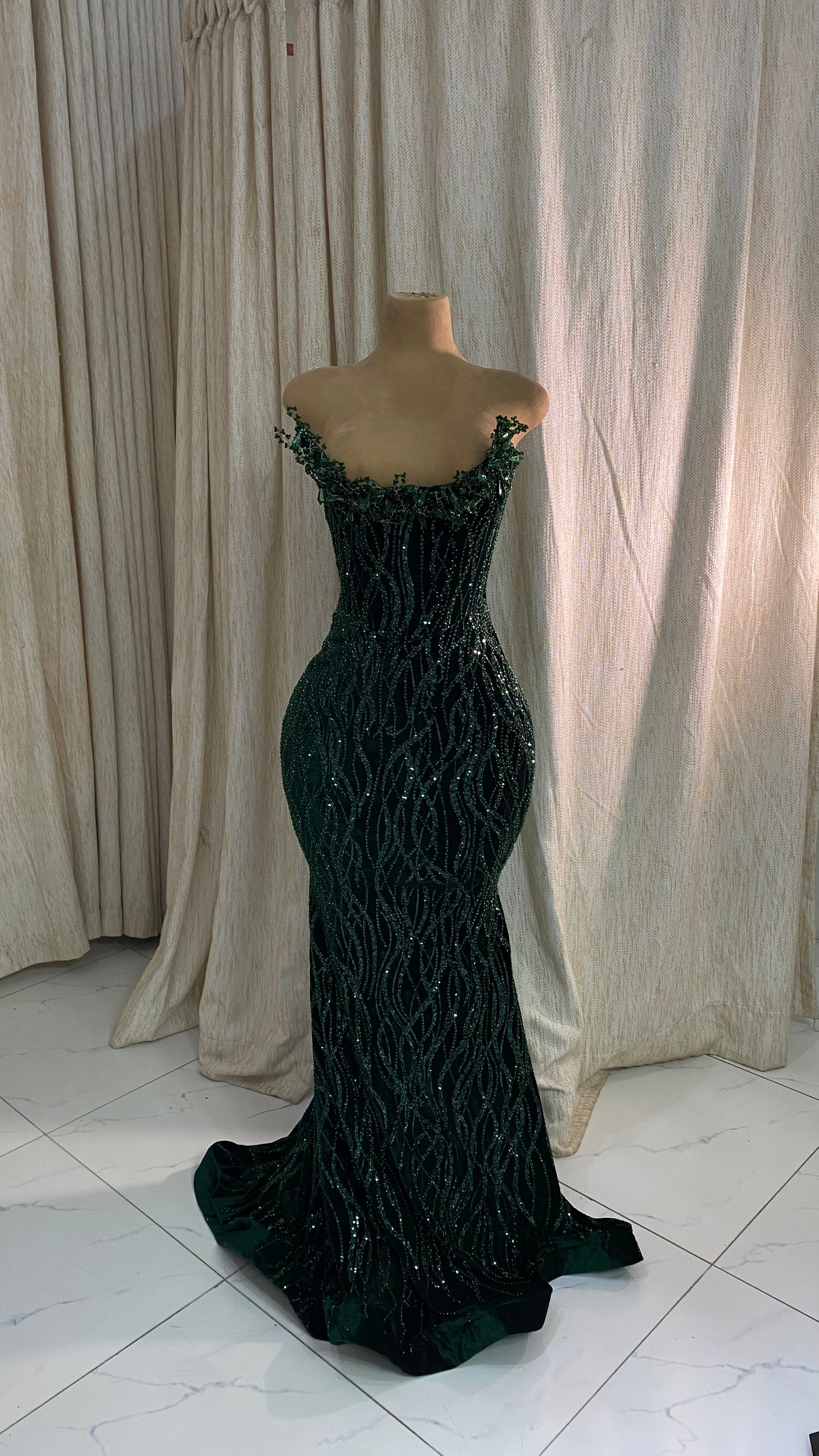 Enchanted Emerald Gown (L)