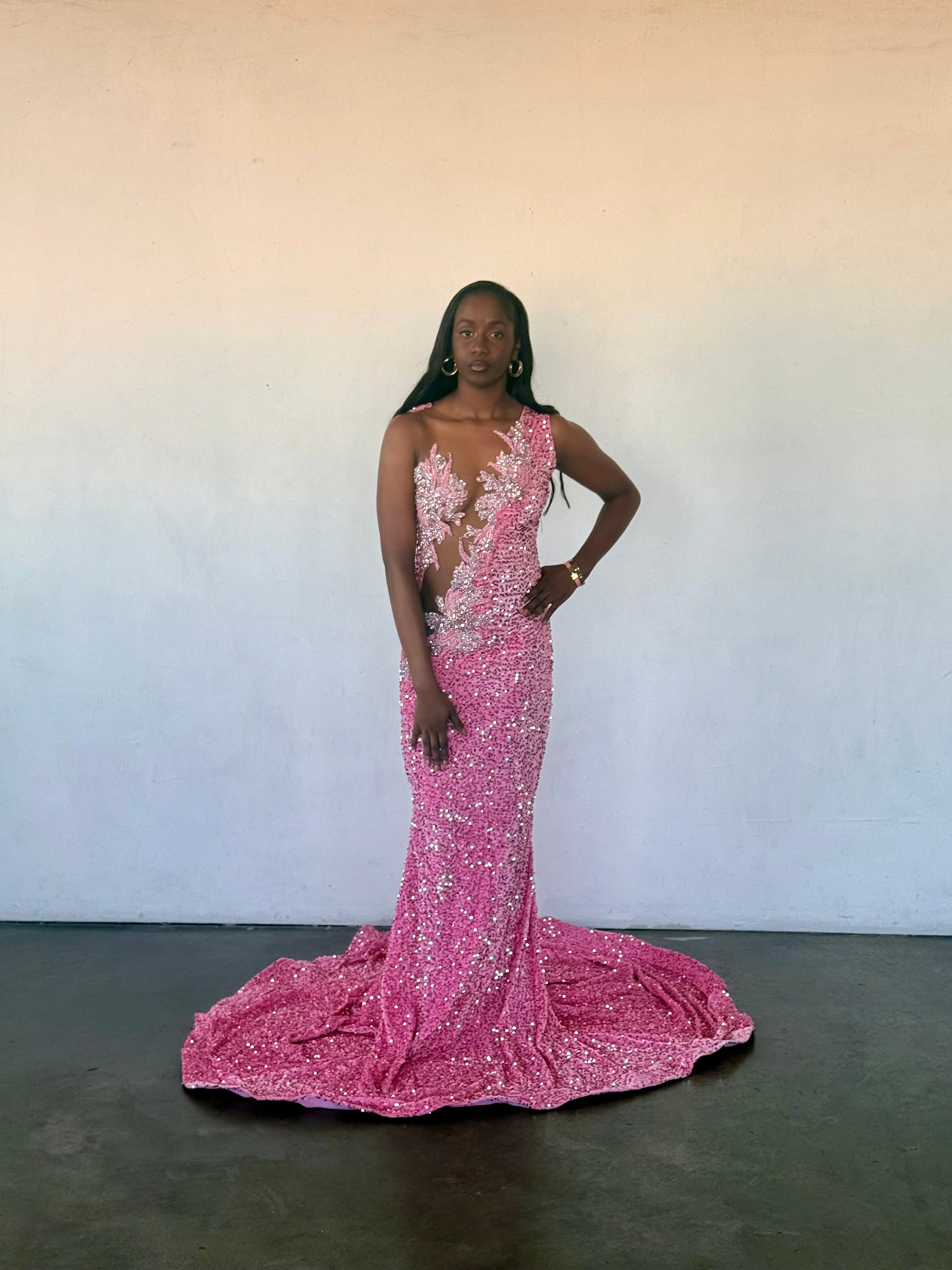 Pink Blossom Gown (M)