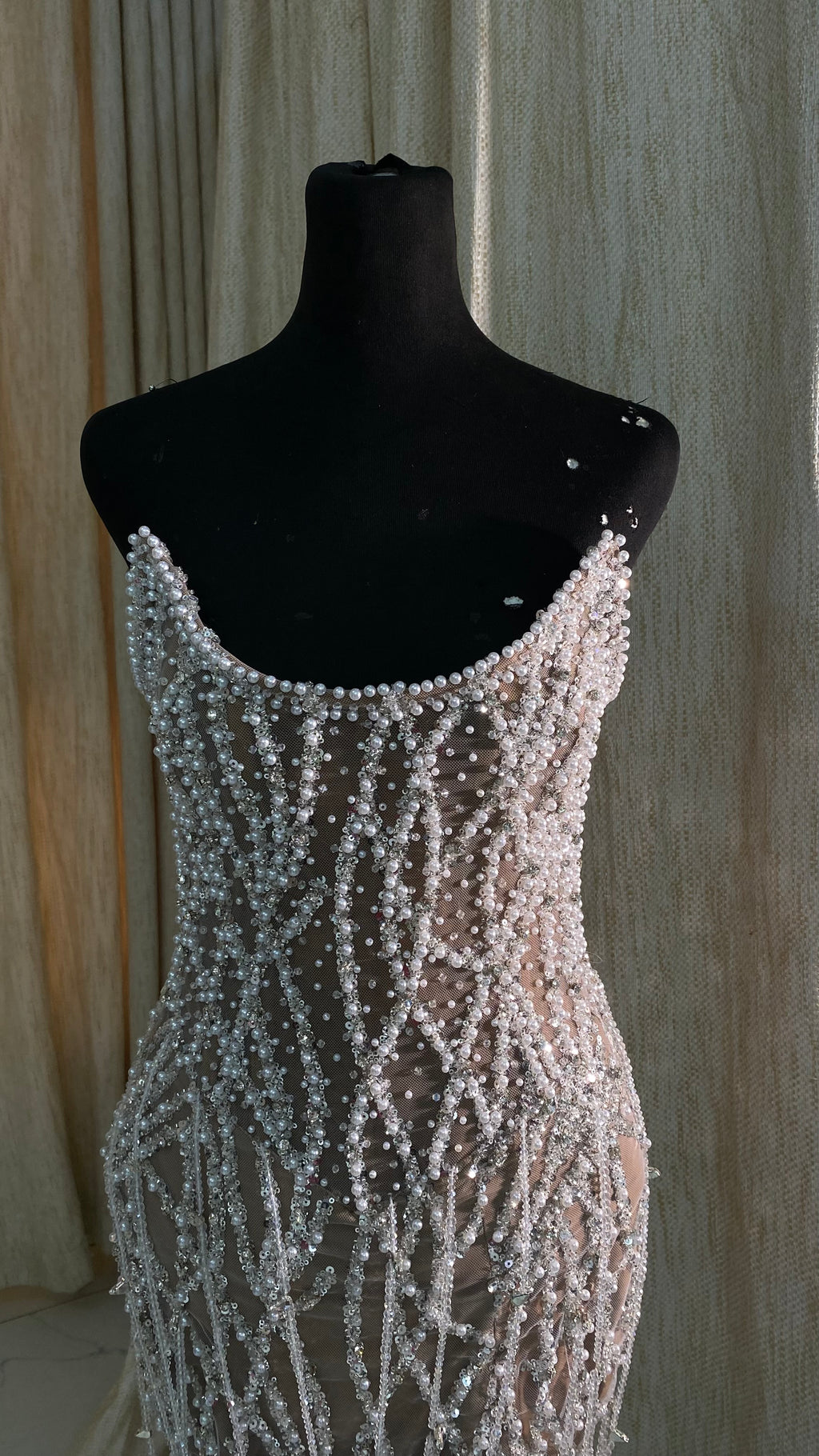 Crystal Bloom Mini Dress (M)