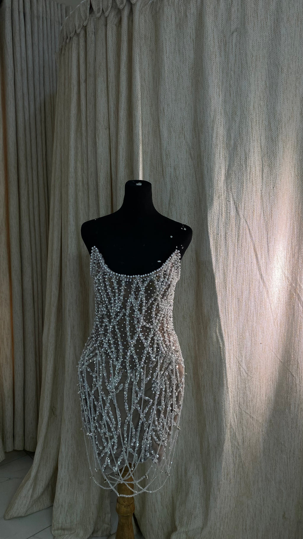 Crystal Bloom Mini Dress (M)