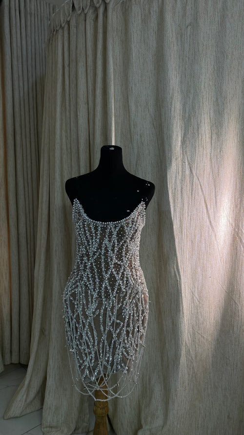 Crystal Bloom Mini Dress (M)