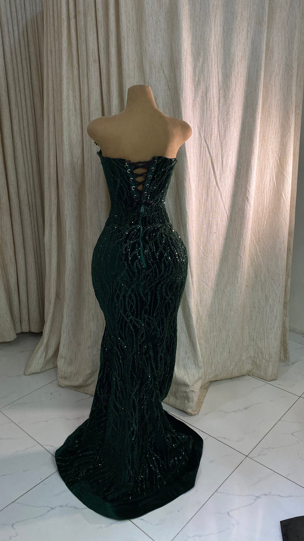 Enchanted Emerald Gown (L)