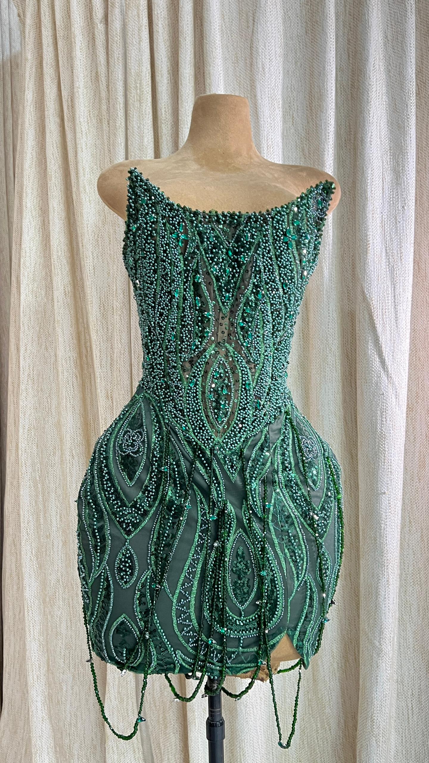 Emerald Royale Mini Dress (L)