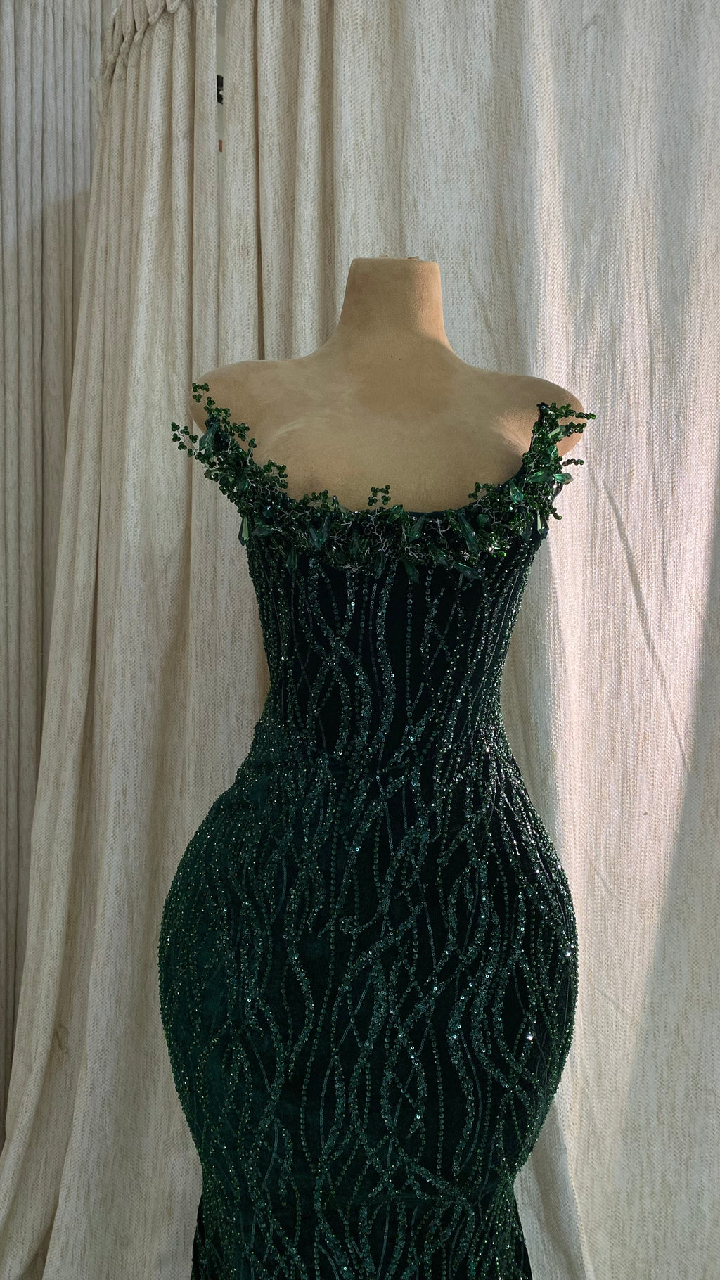 Enchanted Emerald Gown (L)